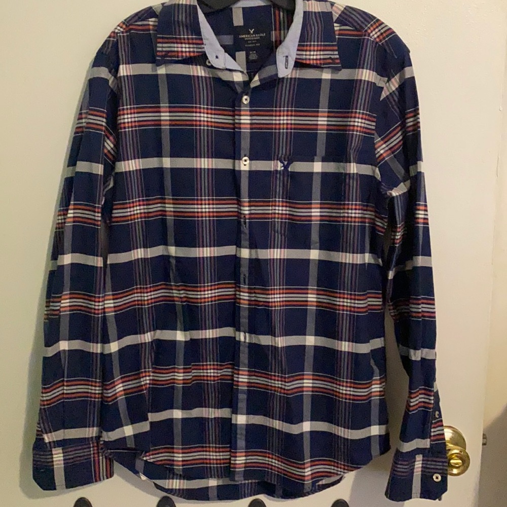 AE button up
